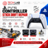 PS5 controller stick drift repair with standard replacement or TMR joystick upgrade by Tech Lab